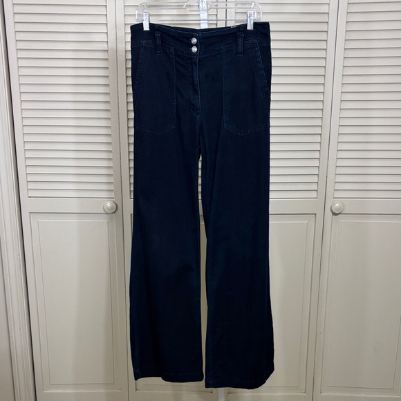 Maeve Dark Blue Flare & Wide Leg Jeans Size 30 - Picture 6 of 16